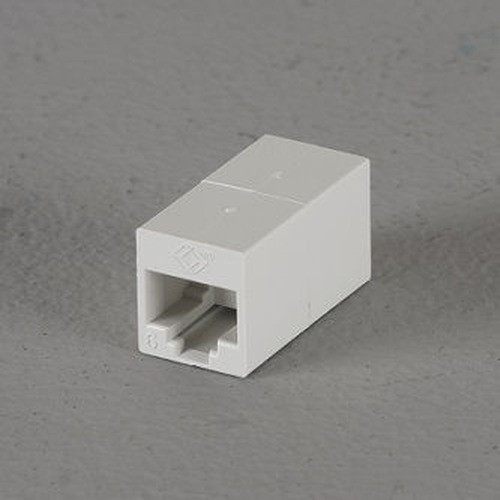 Black Box CAT6 Coupler - Unshielded Straight-pin White - FM606