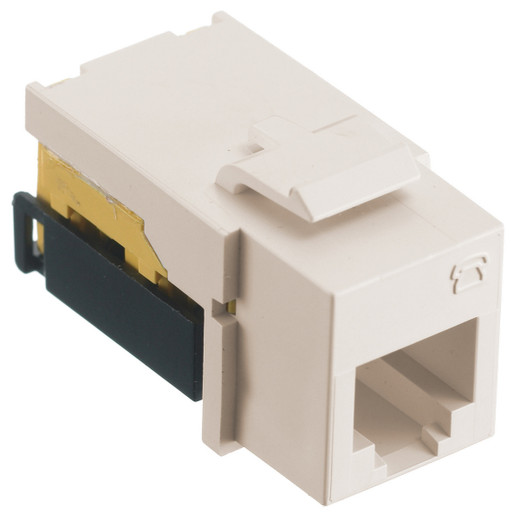 Hubbell NetSelect Modular Voice/Data Jack USOC Ivory - NSJUI
