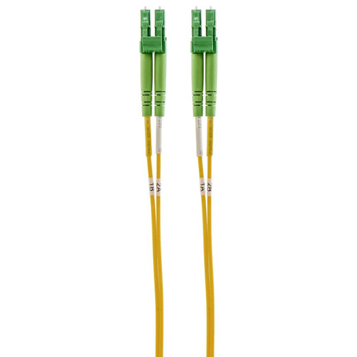 Hubbell DFHPCLCALCAS3SM OS2 Duplex Fiber Patch Cord – 6.6 ft (2 m) – Yellow