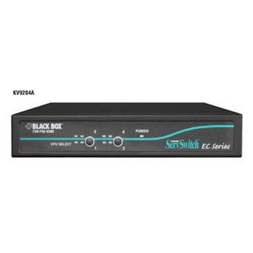 Black Box KVM Switch FOR PS/2 OR USB Servers AND USB - KV9204A
