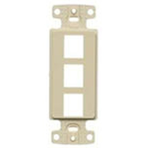 NetSelect Decorator Frame 1 Gang 3 Port White