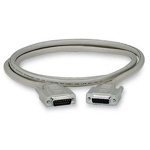 Black Box DB15 Molded Shielded Data Cable M/F - EGM16T-0015-MF