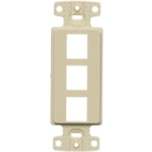 NetSelect Decorator Frame 1 Gang 3 Port Ivory