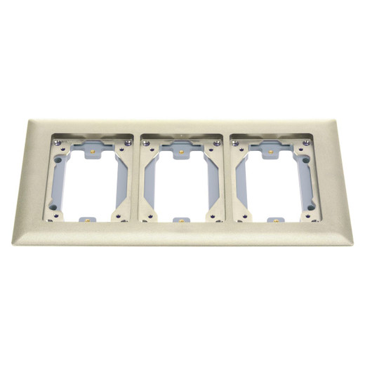 Hubbell 3-Gang Non-Metallic Carpet Flange Ivory - MFBRFI3