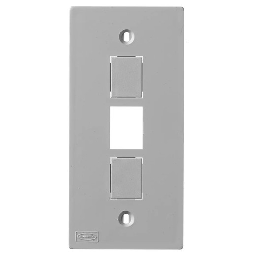 Hubbell KP2163GY 3 Jacks - Modular System