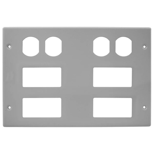 Hubbell HBL67473BBRRRRGY Duplex Cover Plate