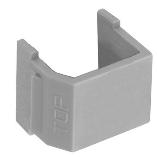 Hubbell AV Connector Smooth Blank Gray (Pack of 10) - SFSBGY