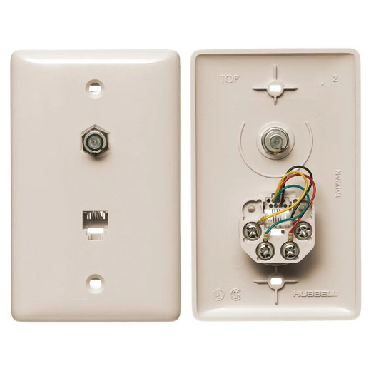 Hubbell NS747LA F Connector Jack