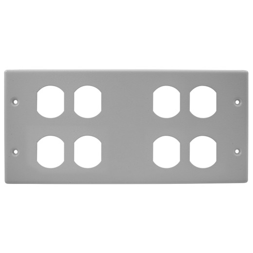 Hubbell HBL47472BBBBGY 4-Gang Plate