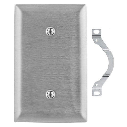 Hubbell SS14L Blank Strap Mounted Plate