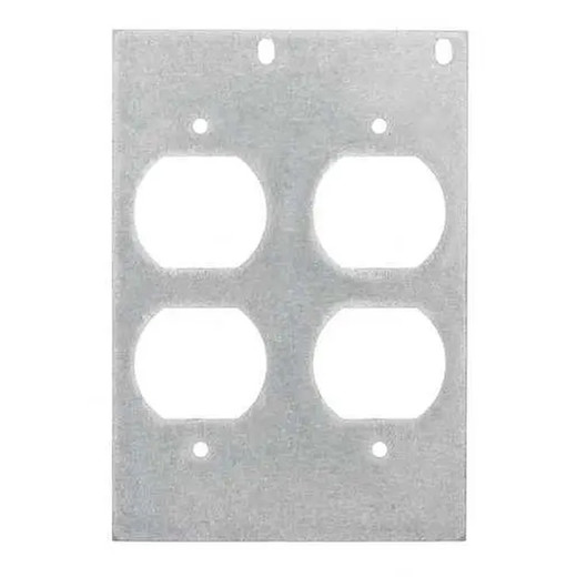 Hubbell FB10MP2E Double Duplex Plate