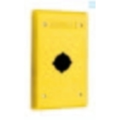Hubbell Plate - Thermoplastic Material - Yellow - IP55 Rated FOR Dust AND Liquids - UL C
