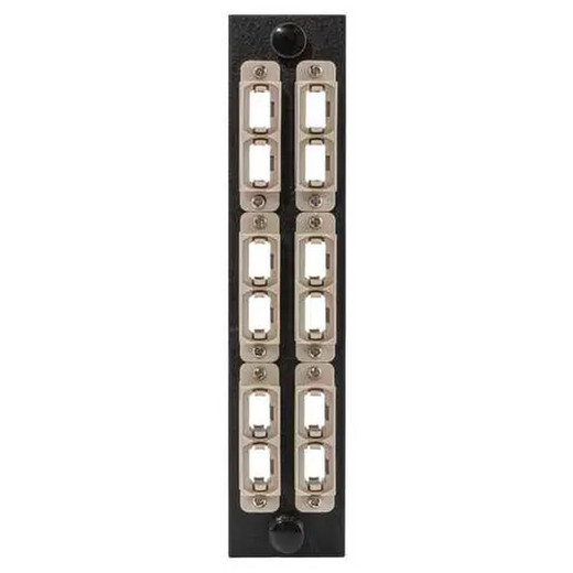 Hubbell FSPNMTPDBE6 Fiber Adapter Panel