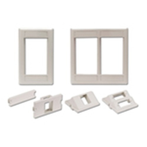 Hubbell iStation Modular Plate Frame Double Gang Office White