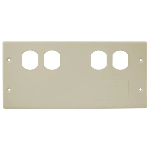 Hubbell HBL47472BBFFIV 4-Gang Plate - Modular Furniture Plate