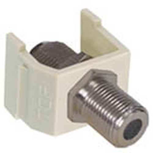 NetSelect F-Connector  Nickel  F/F Coupler  White