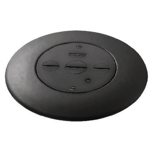 Hubbell FRF3BK Flush Furnish Feed Plate