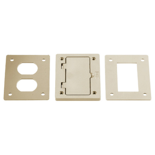 Hubbell PFBR826IA Cast Aluminum Cover - Ivory