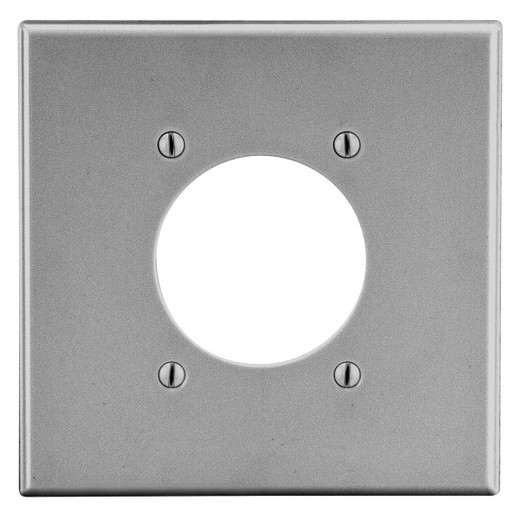 Hubbell Wallplate 2-Gang 2.15in. in. Opening Gray - P703GY