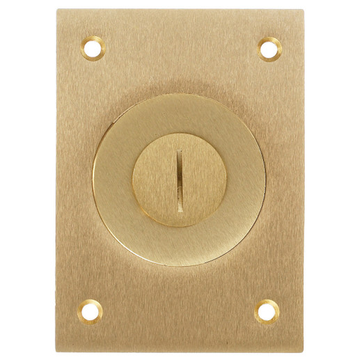 Hubbell S2425 Rectangular Brass Floor Box Cover