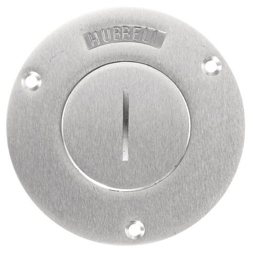 Hubbell SA2925 Round Floor Box Cover - Aluminum