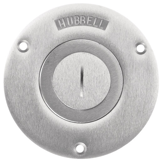 Hubbell SA2725 Round Floor Box Cover - Aluminum