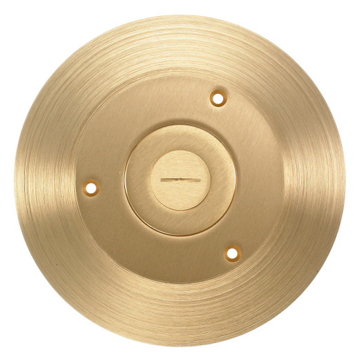 Hubbell SF2525 Round Brass Cover/Flange