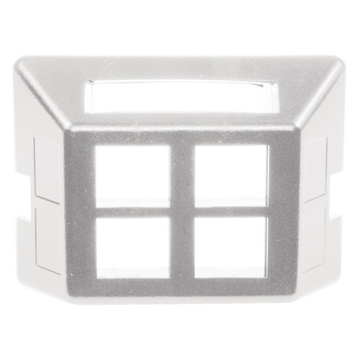 Hubbell Furniture Plate 4-Port White - FP4W