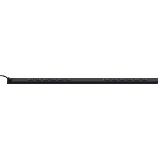 Hubbell InSight Basic Power Distribution Unit 20 Amp L5-20P Plug 10 Foot Cord Black - PV72BA20AA-10