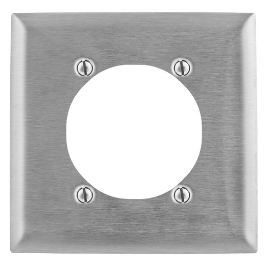 Hubbell SS716 2-Gang Metallic Plate