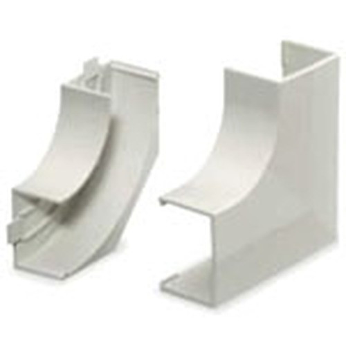LanTrak (PL1) Flat Elbow (Base & Cover)  Office White