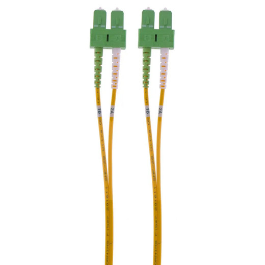 Hubbell DFHPCSCASCAS2SM OS2 Duplex Fiber Patch Cord – 6.6 ft (2 m) – Yellow
