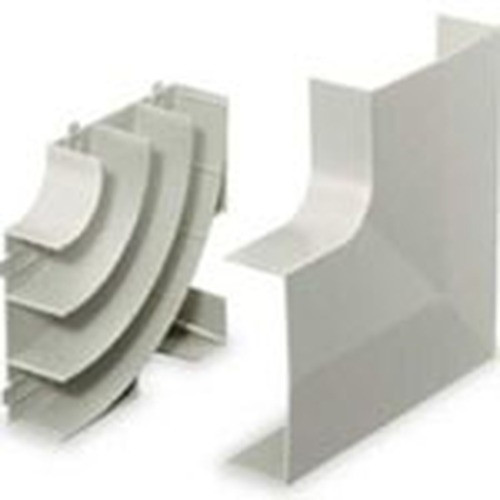 BaseTrak (PB3) Flat Elbow (Base & Cover)  Office White