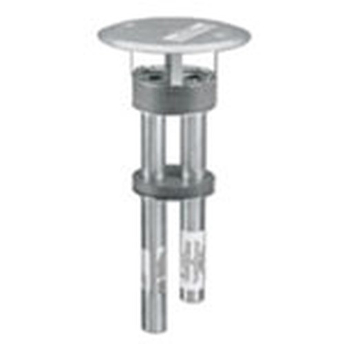 SystemOne Fire-Rated Poke-Through Fitting  Three-Piece  Dual Channel Aluminum