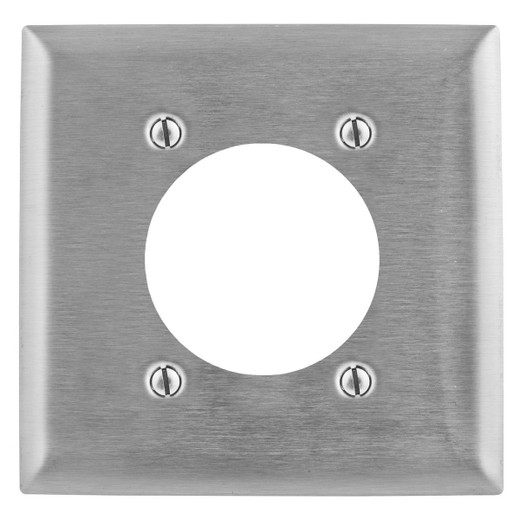 Hubbell SS701 2-Gang Metallic Plate
