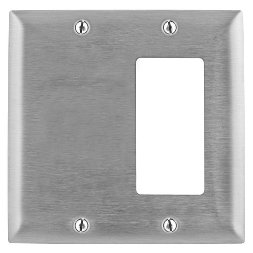 Hubbell SS1426 Blank/GFCI Plate - 2-Gang