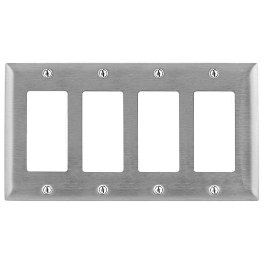 Hubbell SS264 4-Gang GFCI Plate