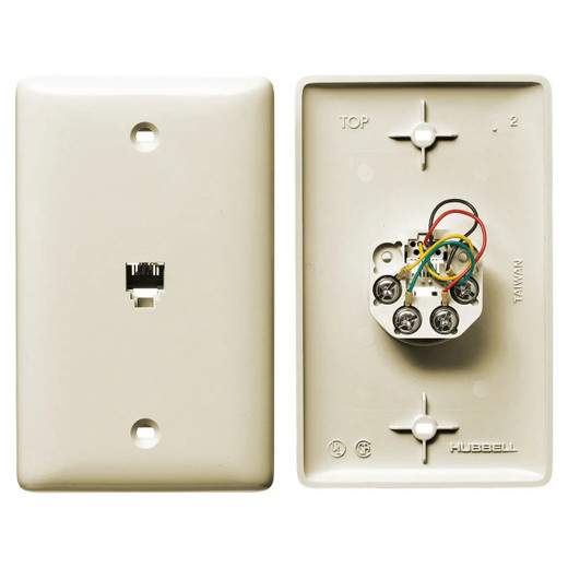 Hubbell NS730LA Voice 1 Gang RJ11