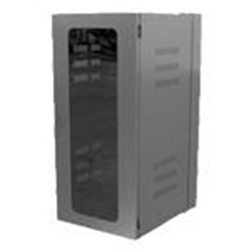 Hubbell QuadCab Wall Mount Cabinet 24in. H x 20in. D Solid Door Black **Drop Ship Only**