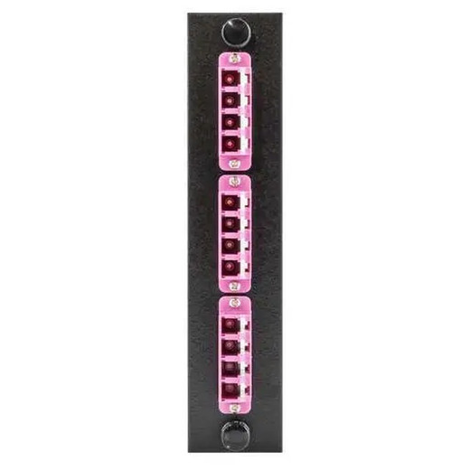 Hubbell FSPNLCQS3VI 12P LC Quad Adapt Pnl