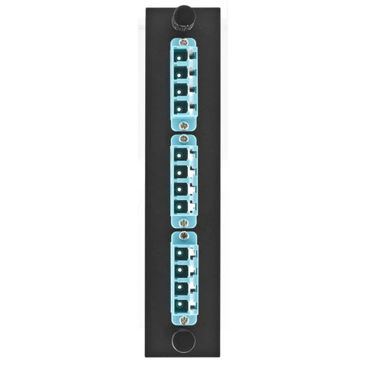 Hubbell FSPNLCQS3AQ 12 LC Quad Adapter Panel