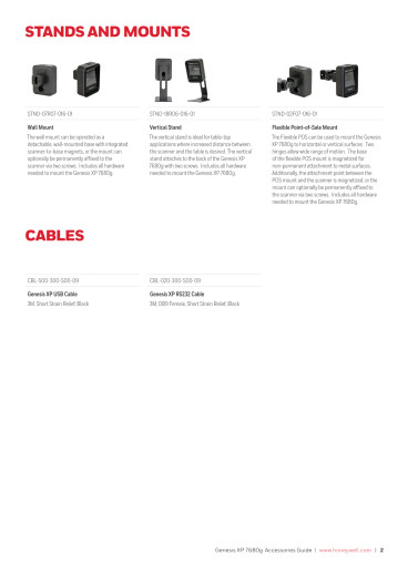 Honeywell STND-18R06-016-01 scanner stand side view angle detail