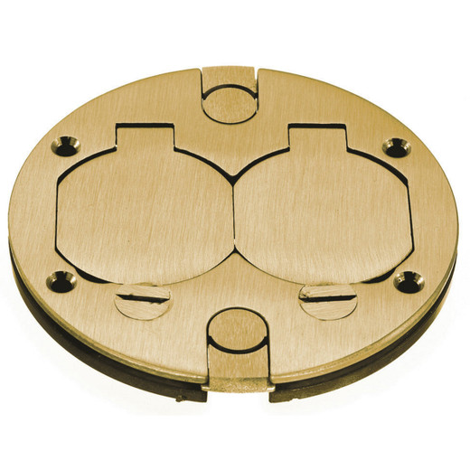 Hubbell BRS2RCA Replacement Brass Center Cover