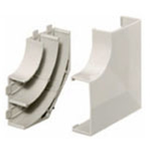WallTrak (PW2) Flat Elbow (Base & Cover)  Office White