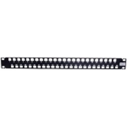 UDX Jack Panel  High-Density  Unloaded  1U  48 Port  Black