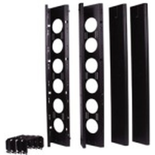 NextFrame in. Zin. Channel  7ft. H x 6in. W  with Cover  Black