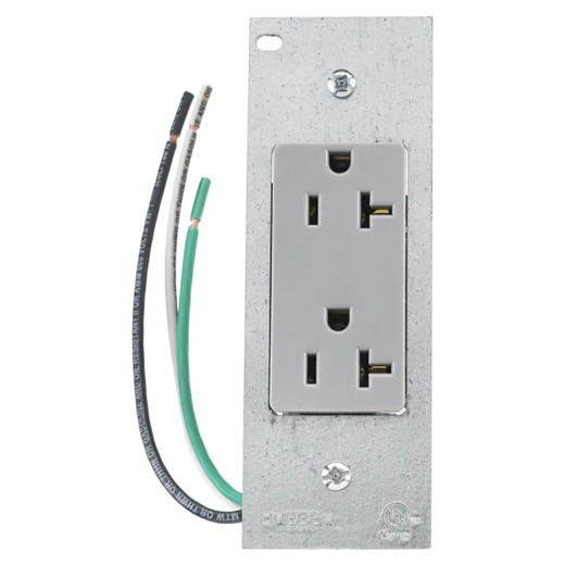 Hubbell PWFB10MPDR20GRY 10G Floorbox Subplate