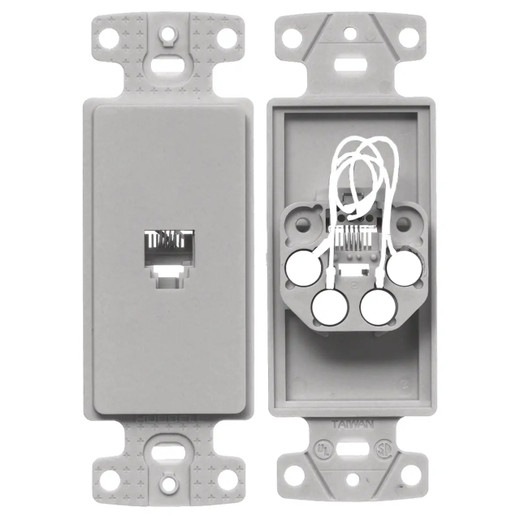 Hubbell NS770GY Voice & Data Jack
