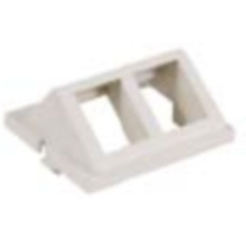 AV Unloaded Module  Keystone  2 Port  Angled  1.5 Unit  Office White