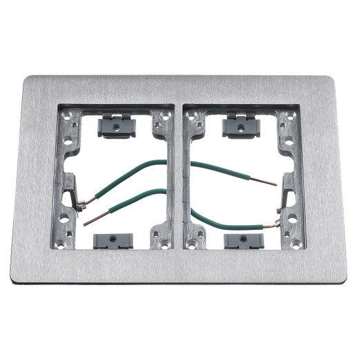 Hubbell SA3084W 2-Gang Rectangular Floor Box